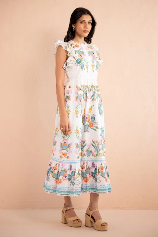 Hannah Dress Calypso Cacti Paradise sold by Banjanan