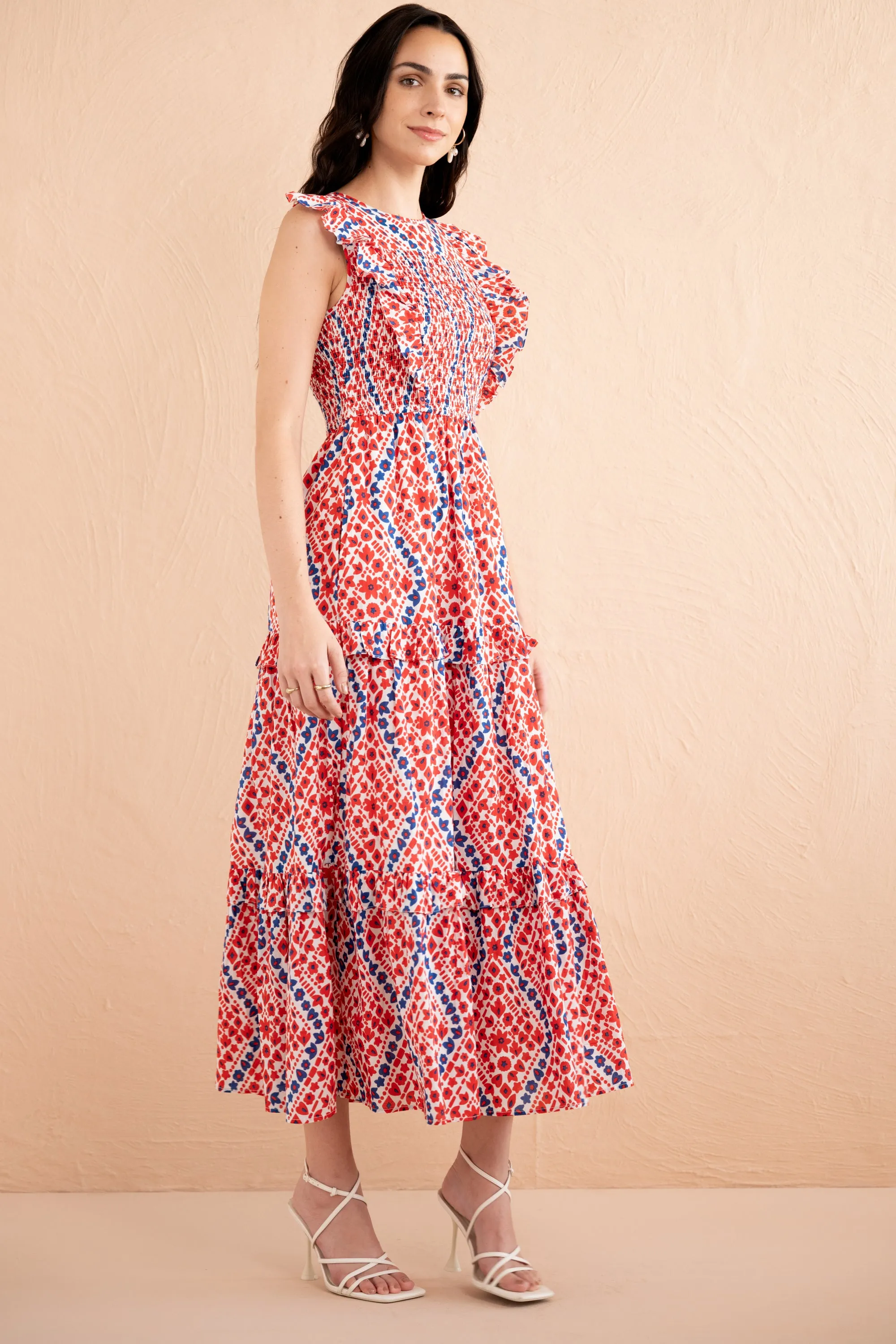 Iris Dress Athena Heart Poppy sold by Banjanan product image thumbnail 3