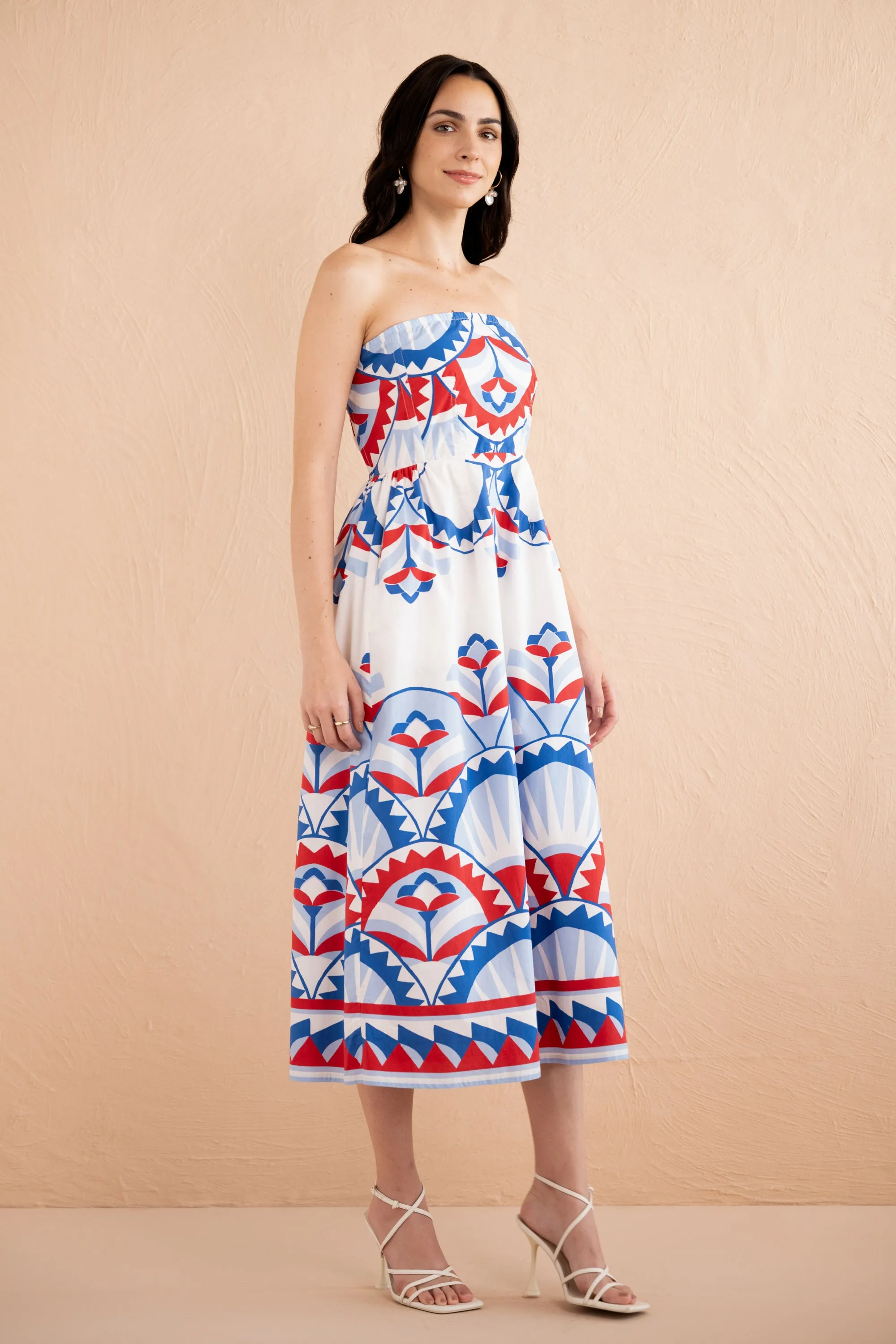 Simona Dress Paros Tile Placement Nautical sold by Banjanan product image thumbnail 3