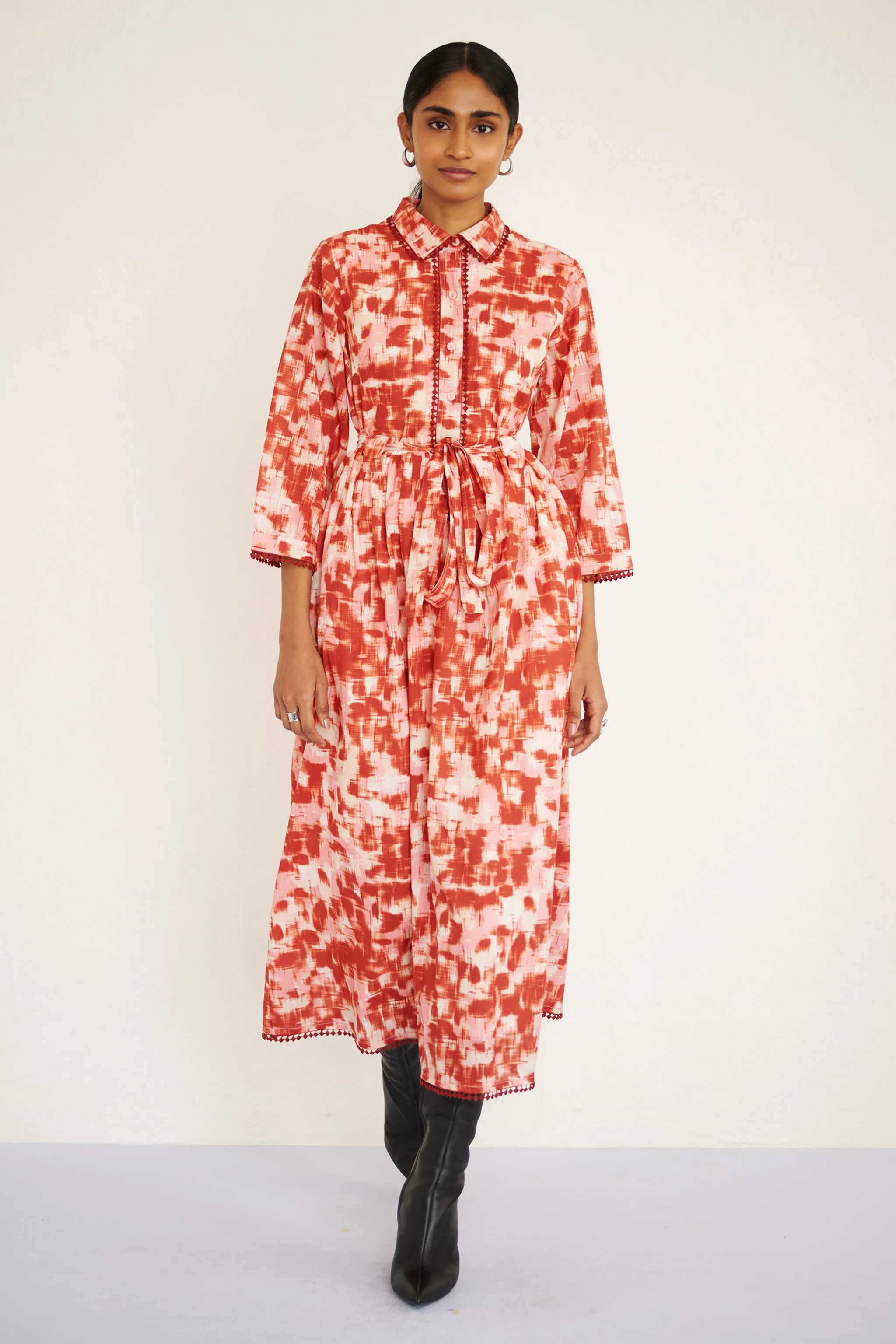 Marlene Dress Amur Honey sold by Banjanan