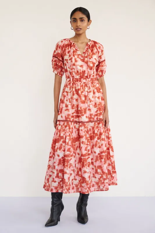 Selma Dress Amur Honey sold by Banjanan