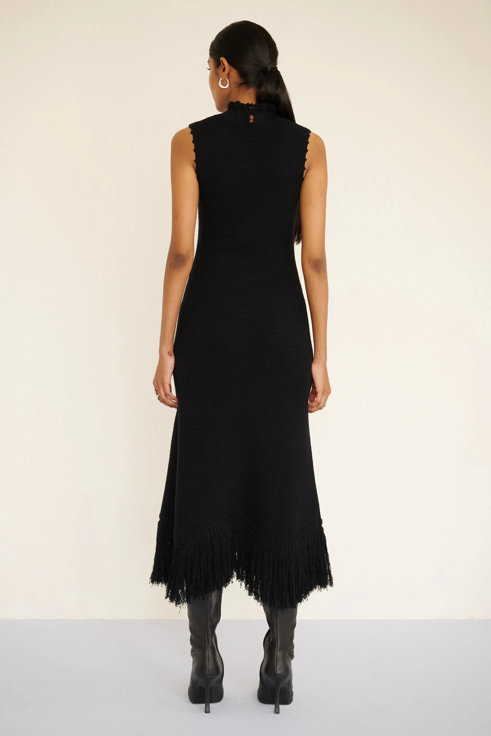Amelia Fringe Dress Black sold by Banjanan product image thumbnail 5