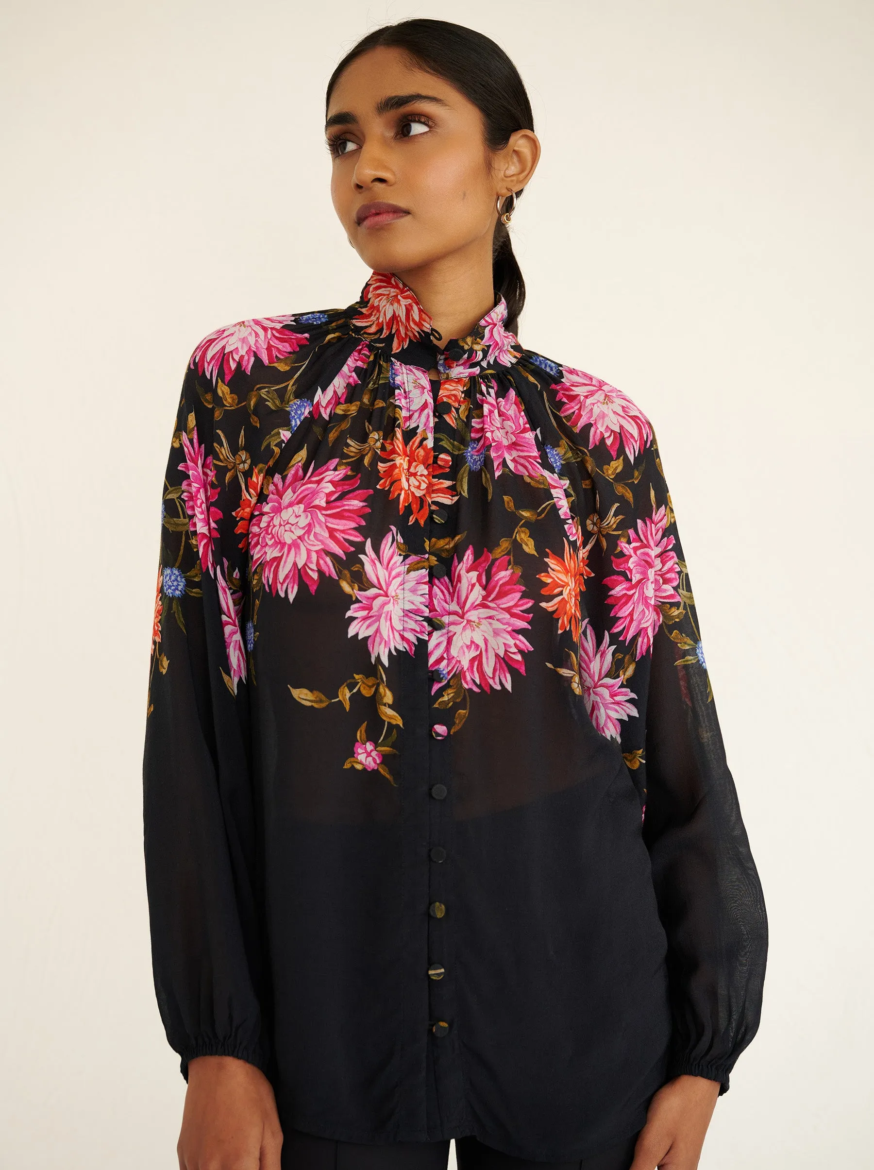 Tara Shirt Dahlia Jet sold by Banjanan product image thumbnail 5