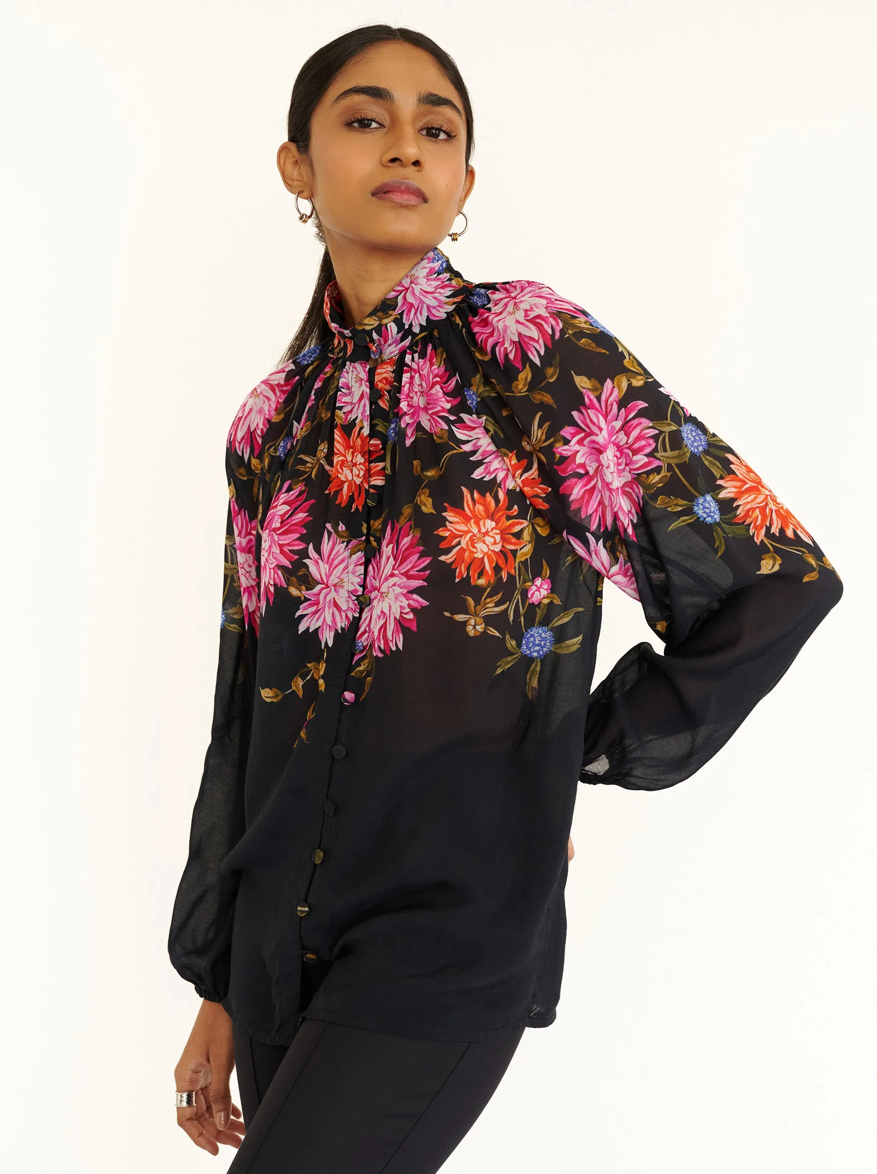Tara Shirt Dahlia Jet sold by Banjanan product image thumbnail 4