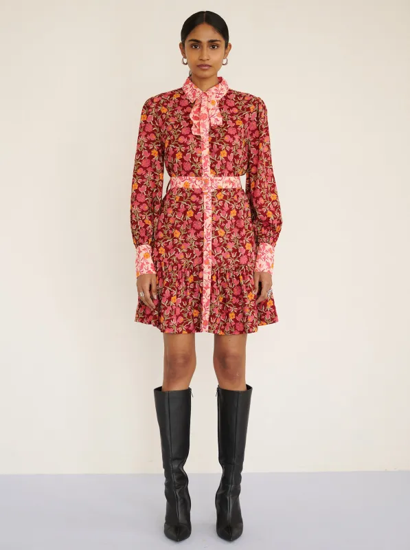 Kay Dress Pomegranate Vine Azalea sold by Banjanan