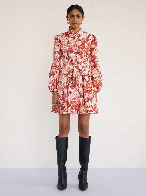 Rowena Dress Bibi Rose Chocolate sold by Banjanan