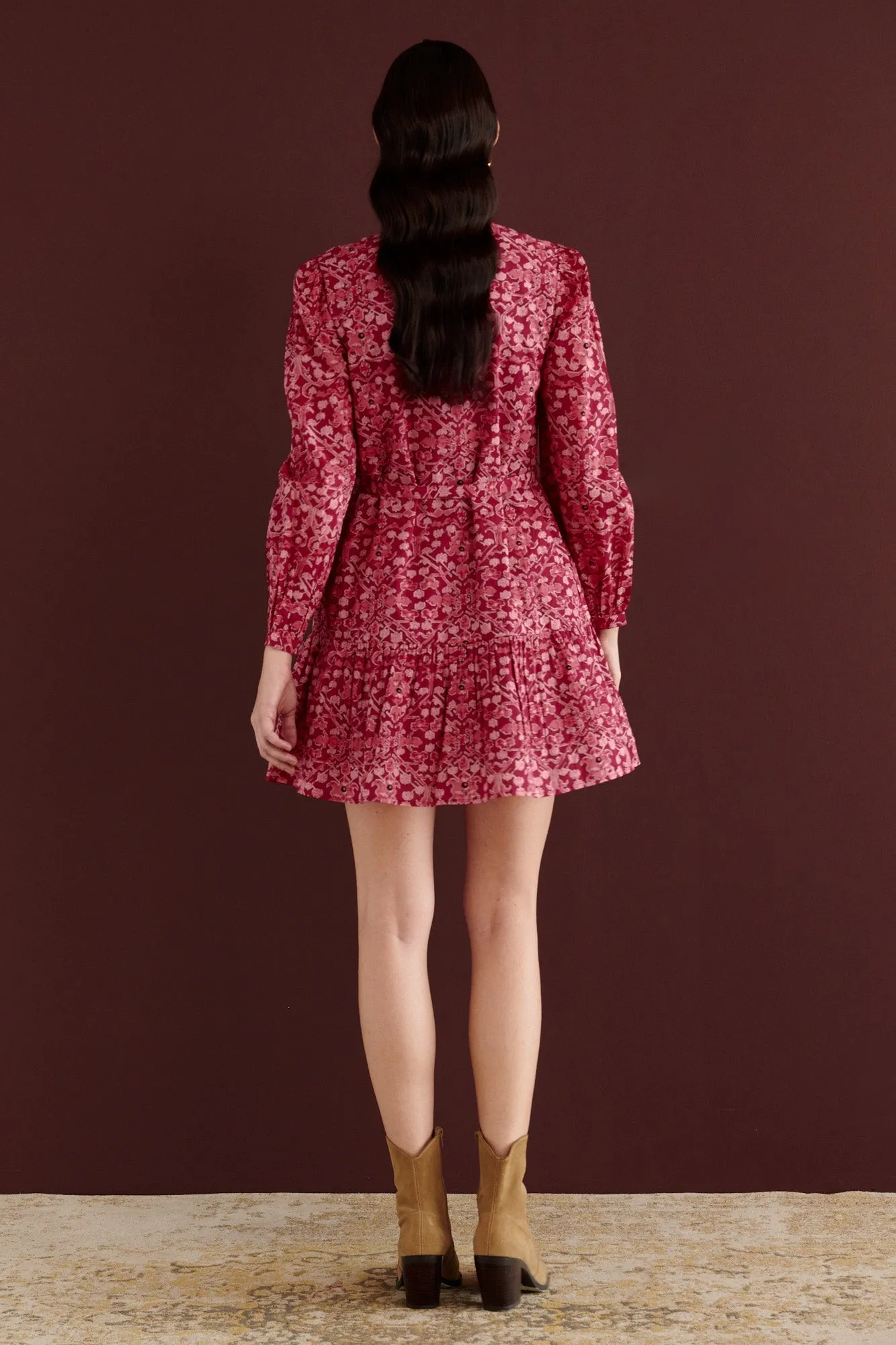 Roma Dress Ottoman Berry sold by Banjanan product image thumbnail 2