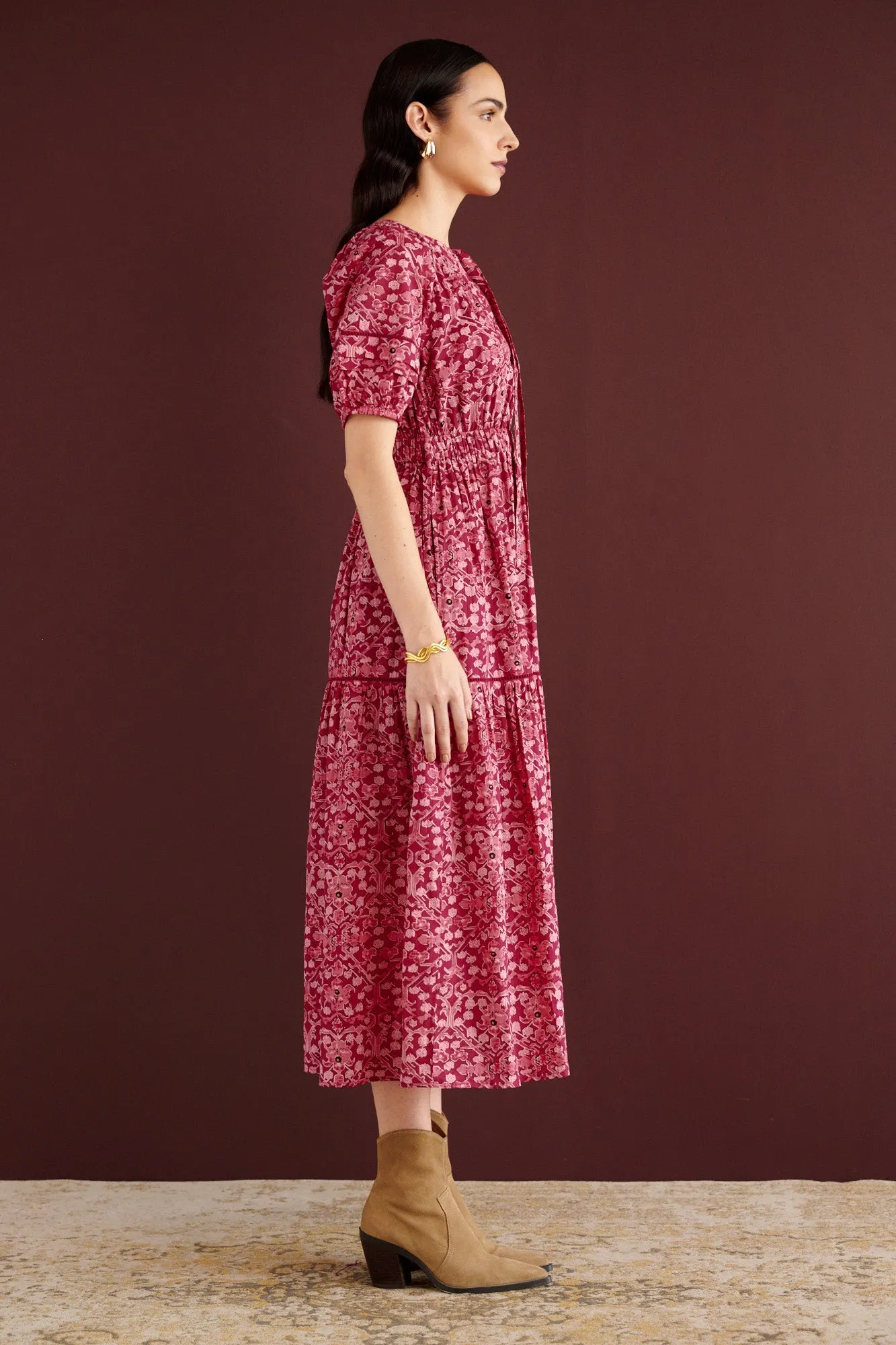 Selma Dress Ottoman Berry sold by Banjanan product image thumbnail 4