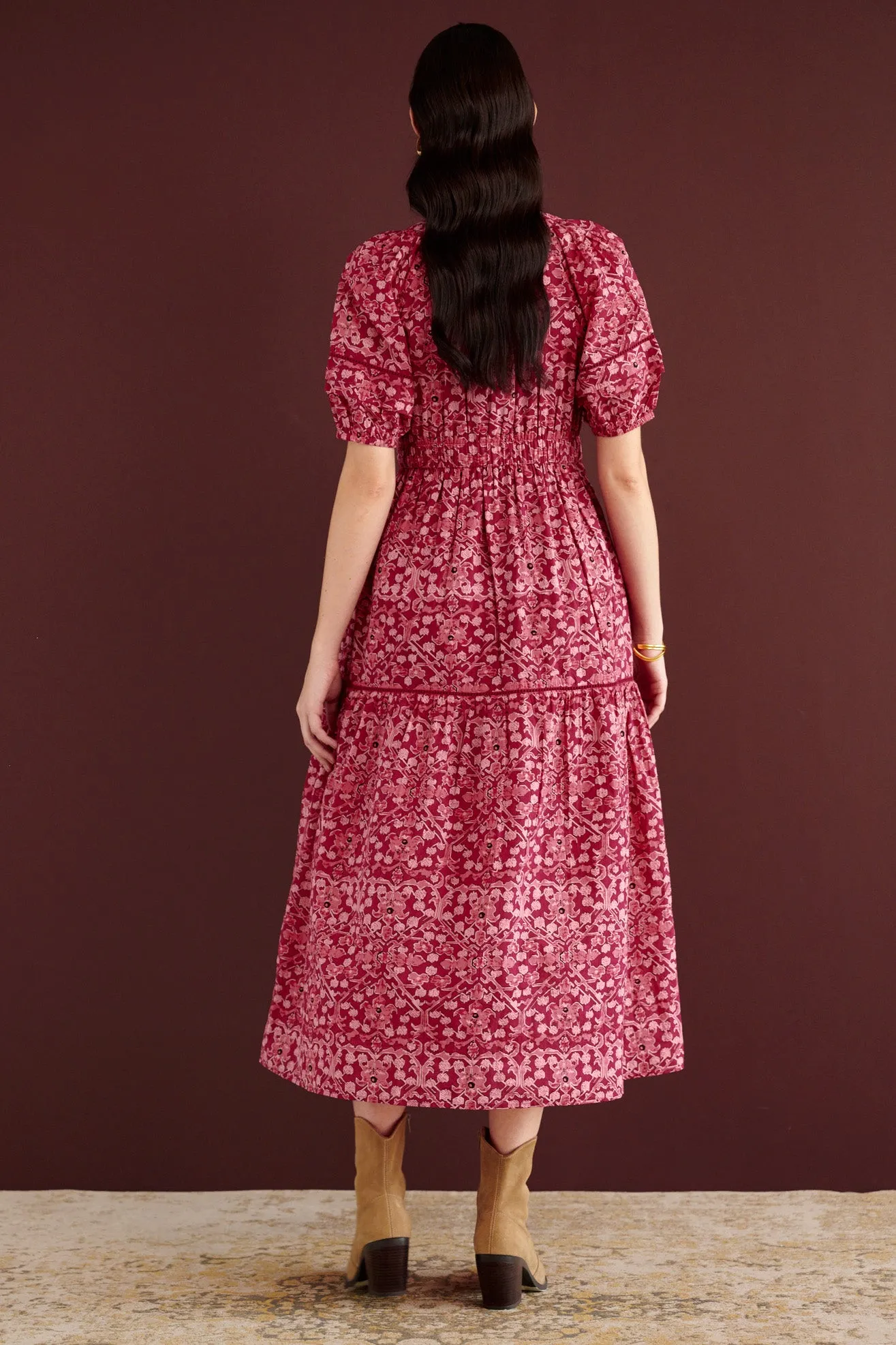 Selma Dress Ottoman Berry sold by Banjanan product image thumbnail 2