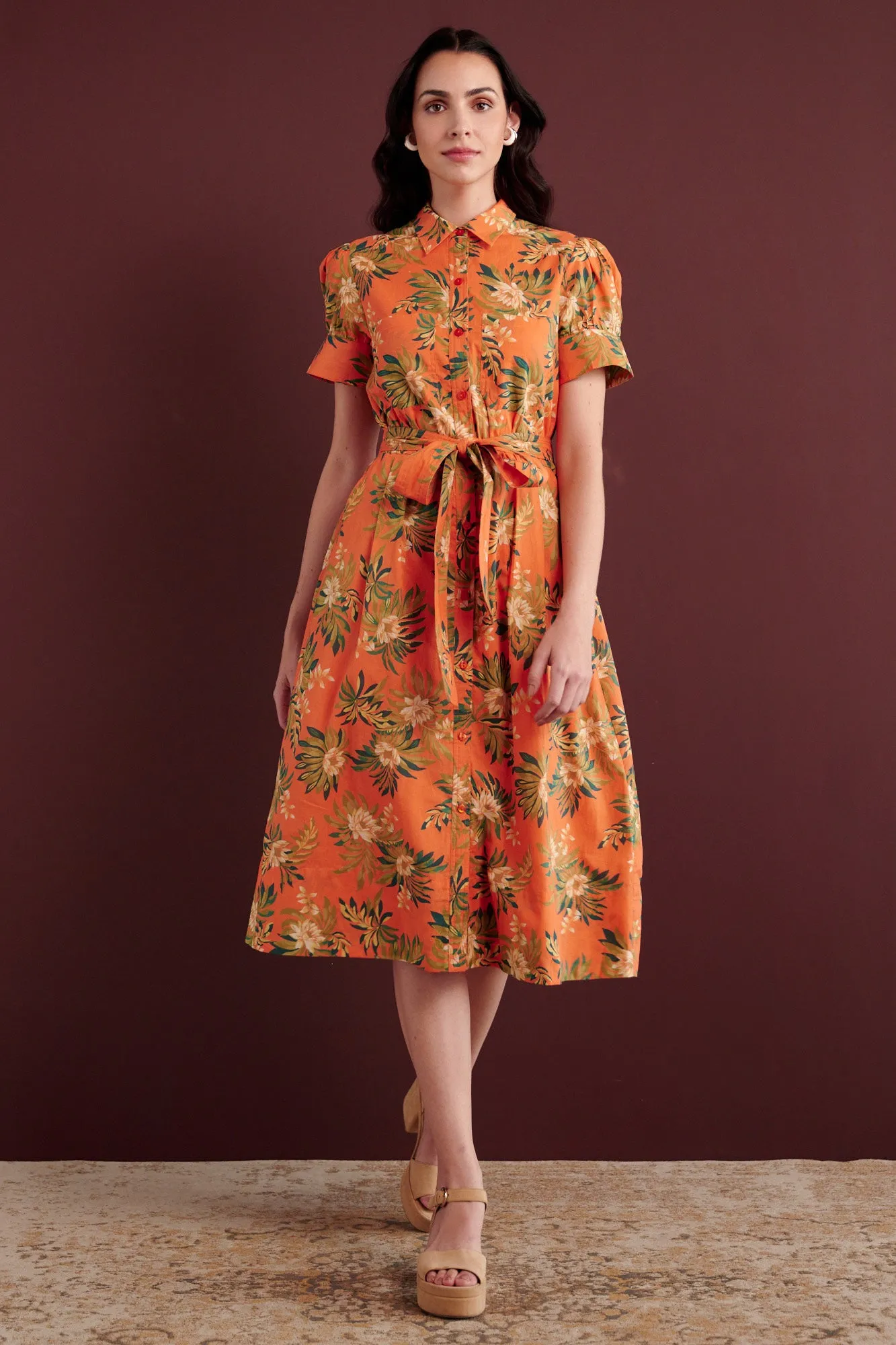 Barbara Dress Artichoke Flower Melon sold by Banjanan product image thumbnail 5