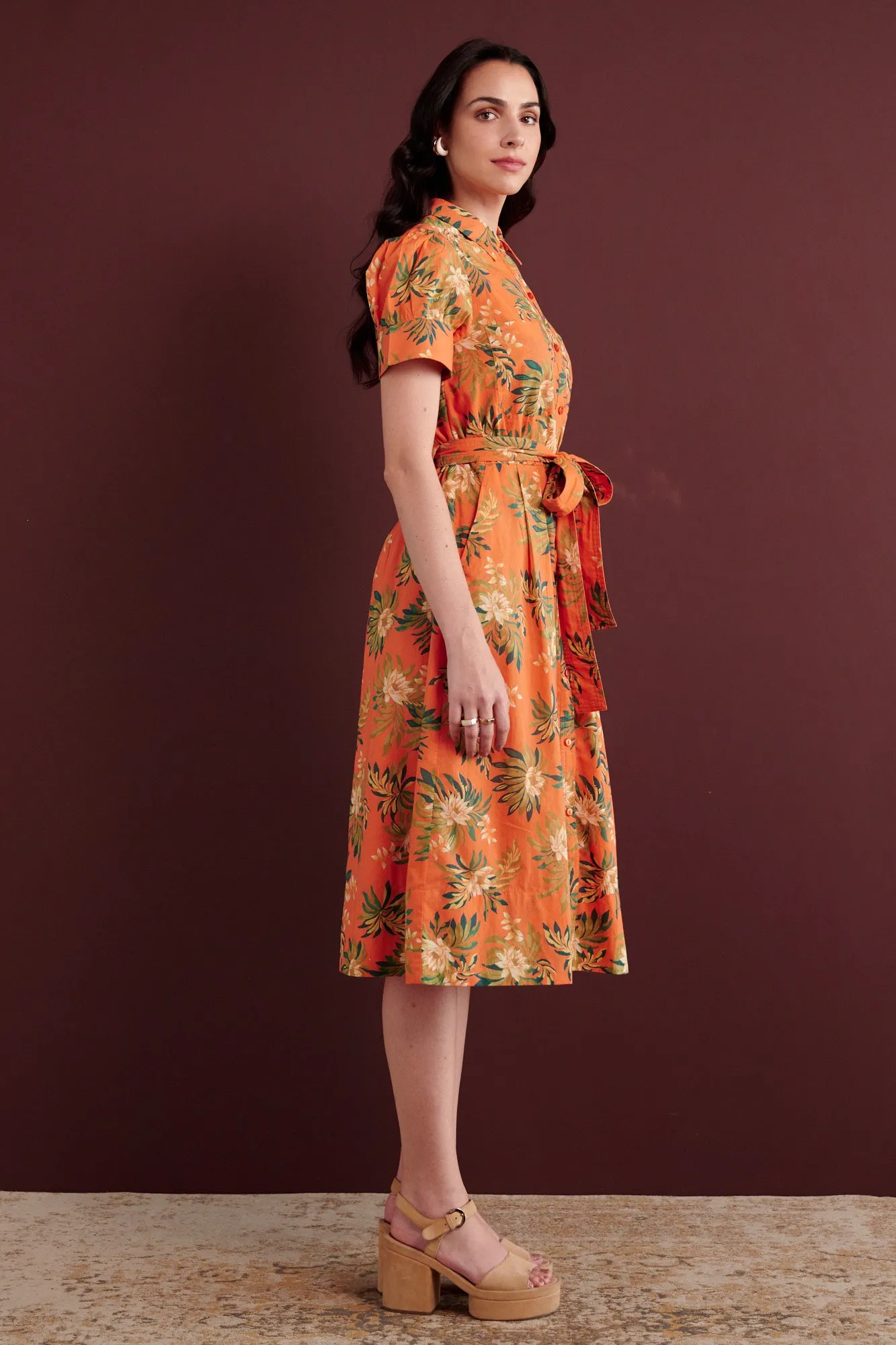 Barbara Dress Artichoke Flower Melon sold by Banjanan product image thumbnail 4