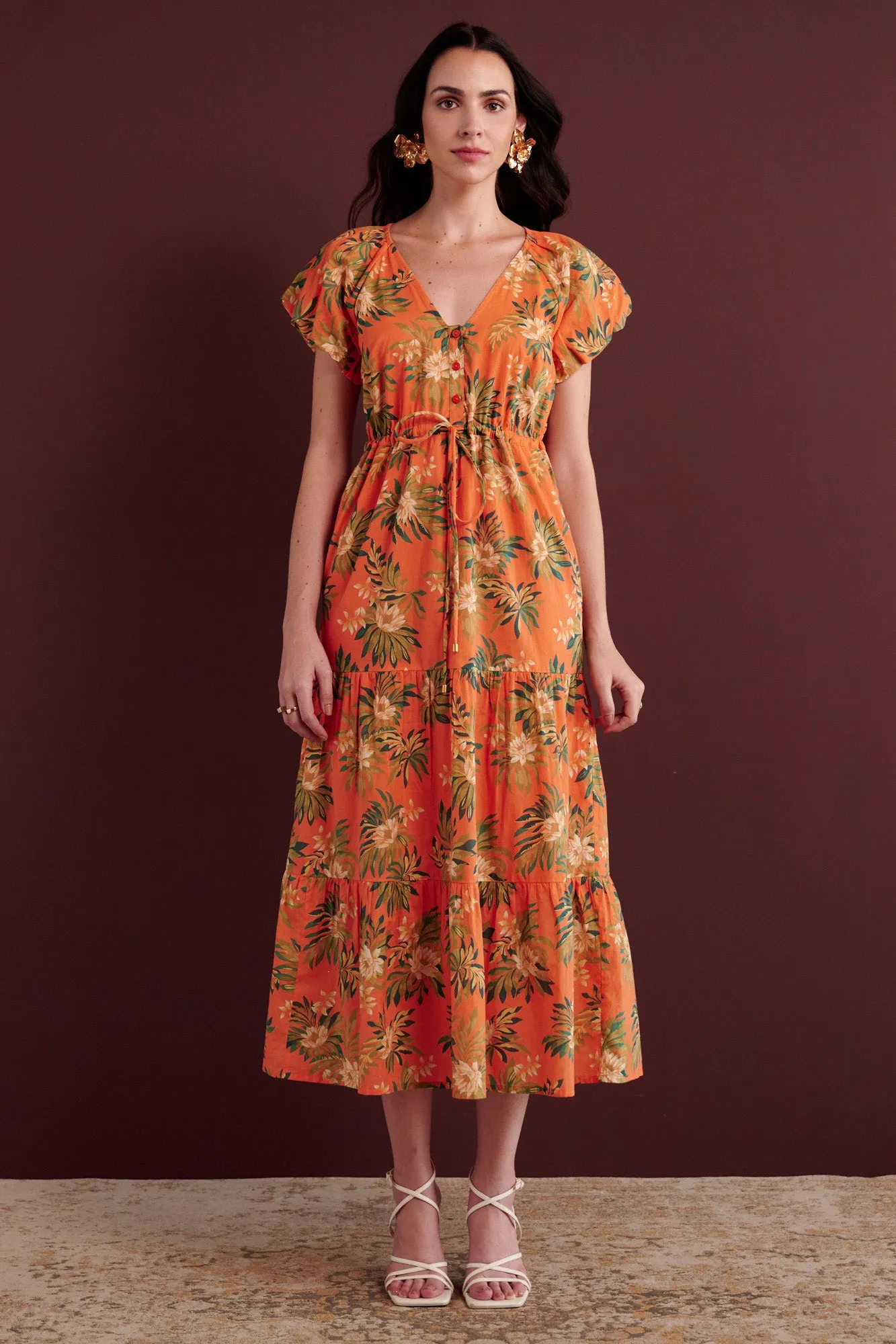 Poppy Dress Artichoke Flower Melon sold by Banjanan product image thumbnail 4