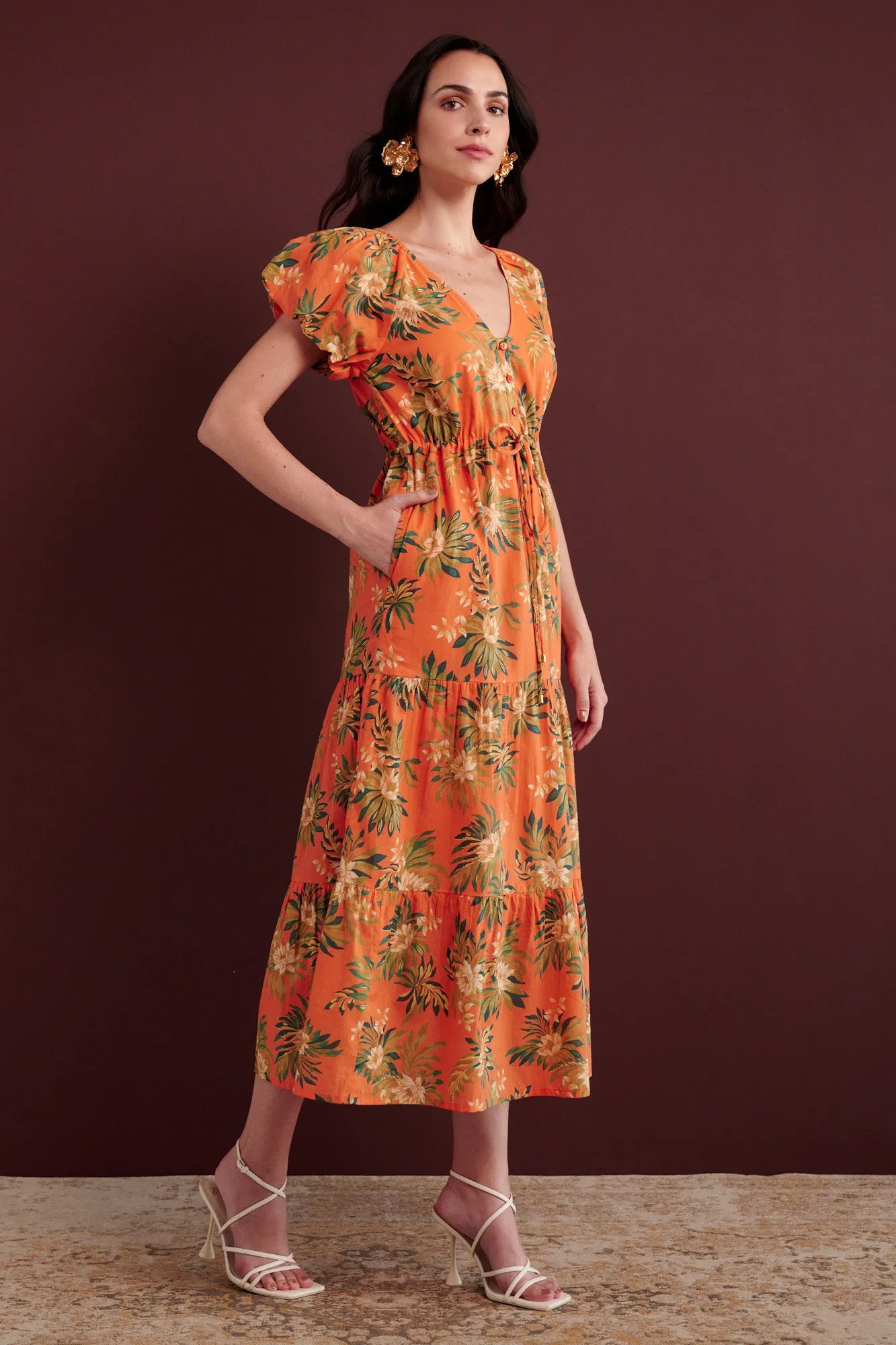 Poppy Dress Artichoke Flower Melon sold by Banjanan product image thumbnail 5