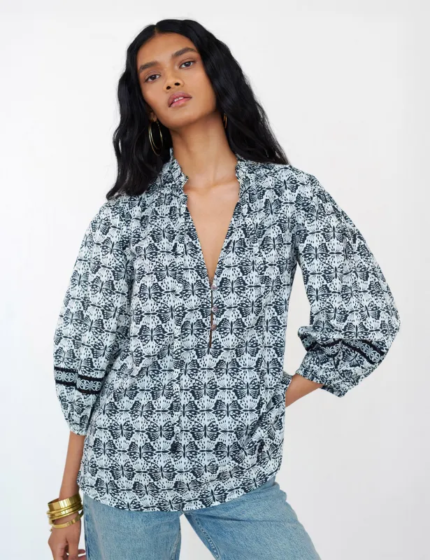 Lorna Top Flutter Caviar sold by Banjanan