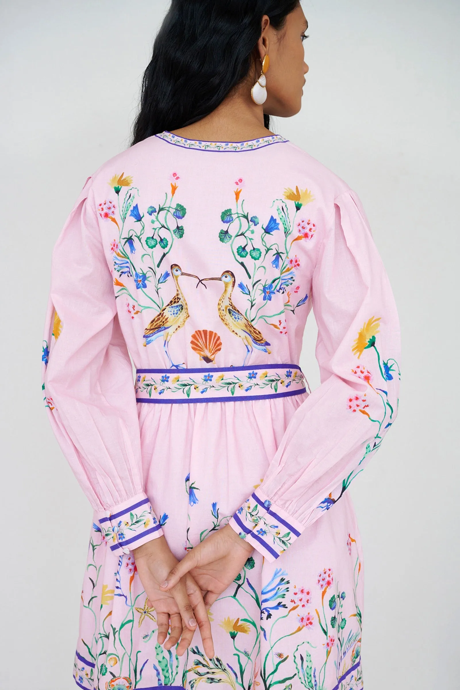 Anne Mini Dress Tidepool Conch sold by Banjanan product image thumbnail 5