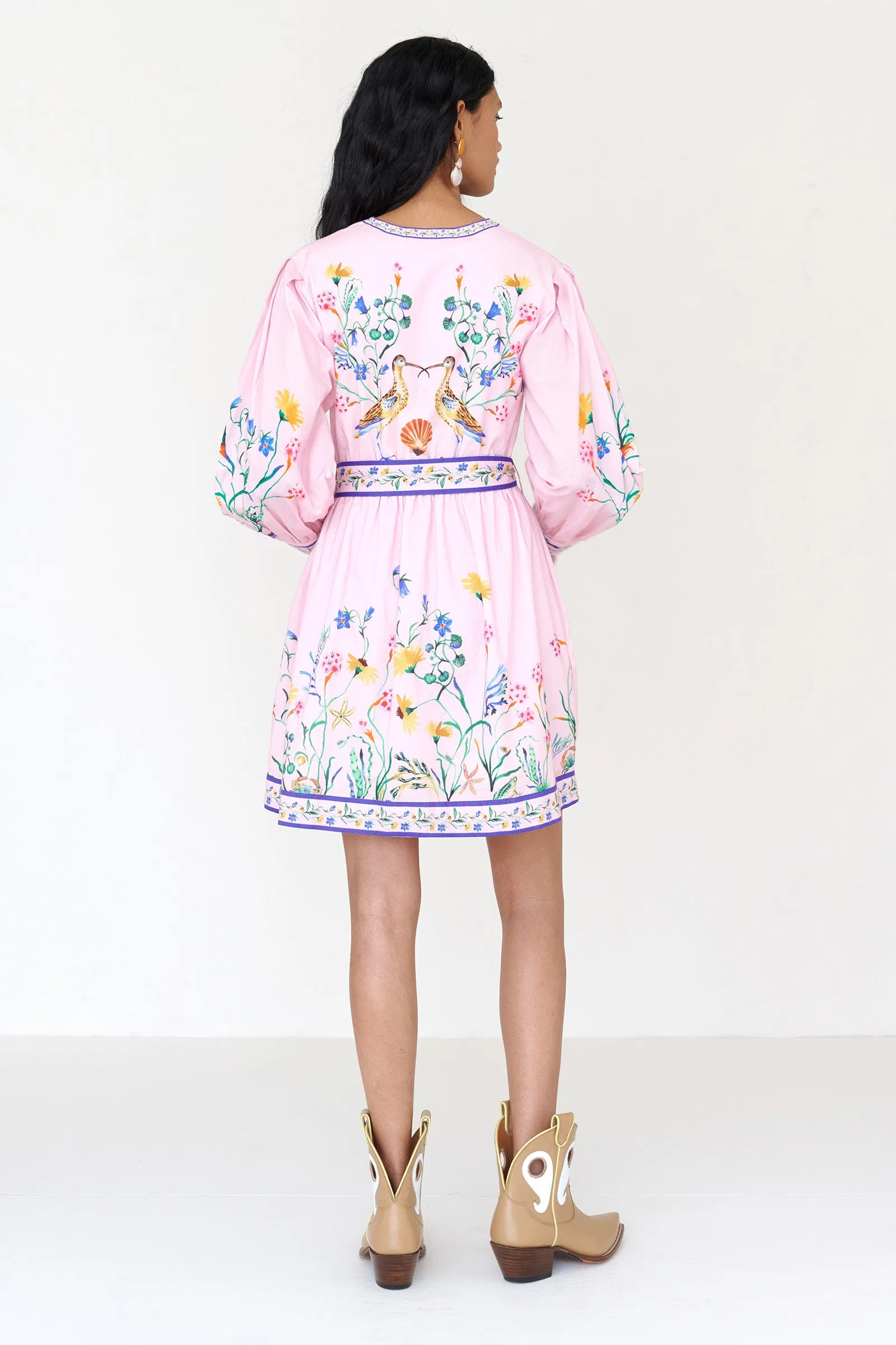 Anne Mini Dress Tidepool Conch sold by Banjanan product image thumbnail 2