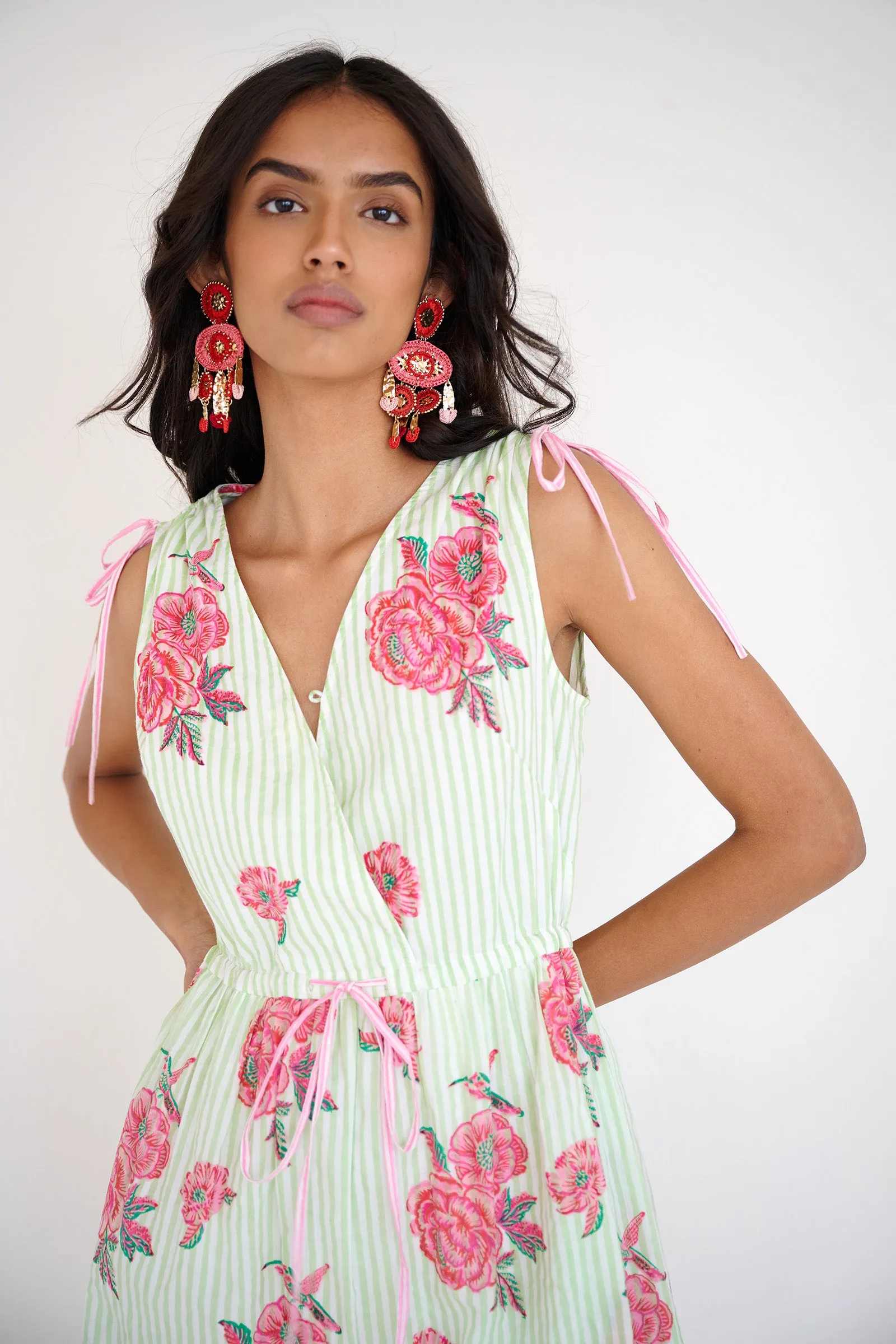 Becca Dress Eliza Rose Pistachio sold by Banjanan product image thumbnail 3