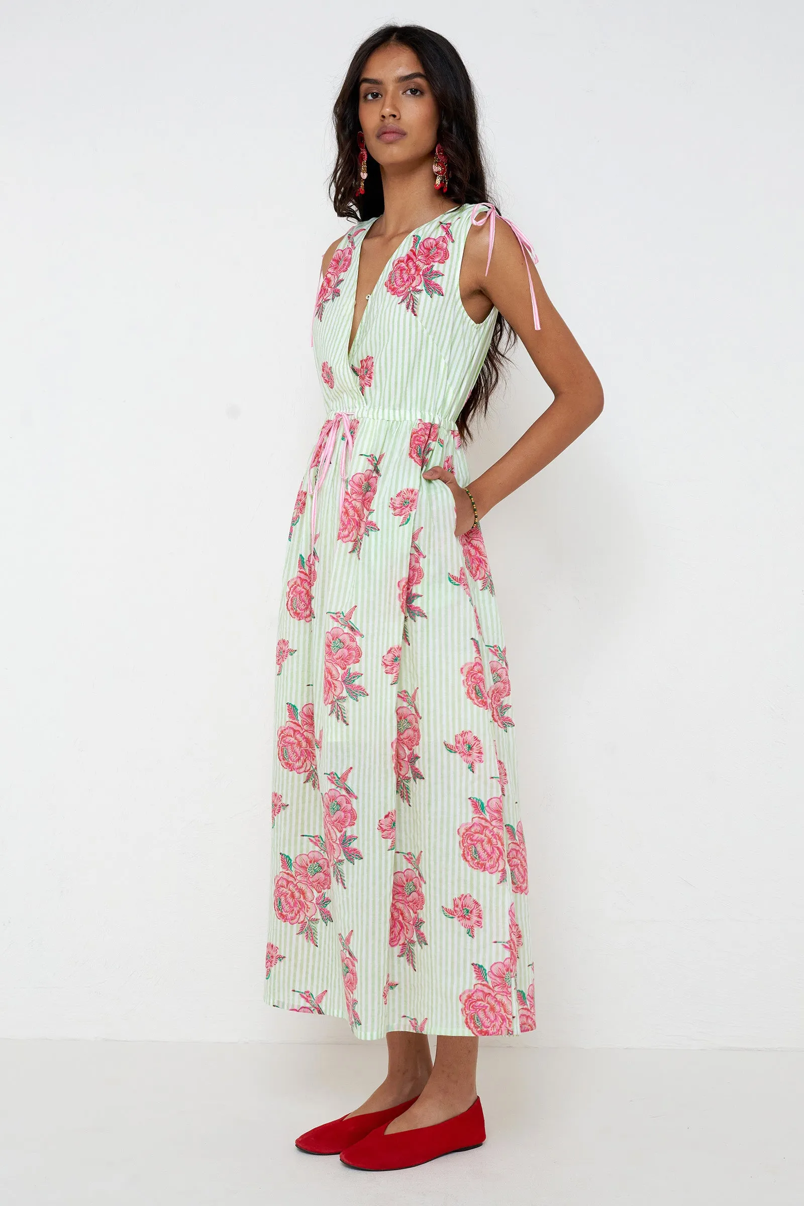 Becca Dress Eliza Rose Pistachio sold by Banjanan product image thumbnail 4