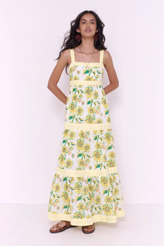 Daniella Dress Sunflower Buttercup made by Banjanan