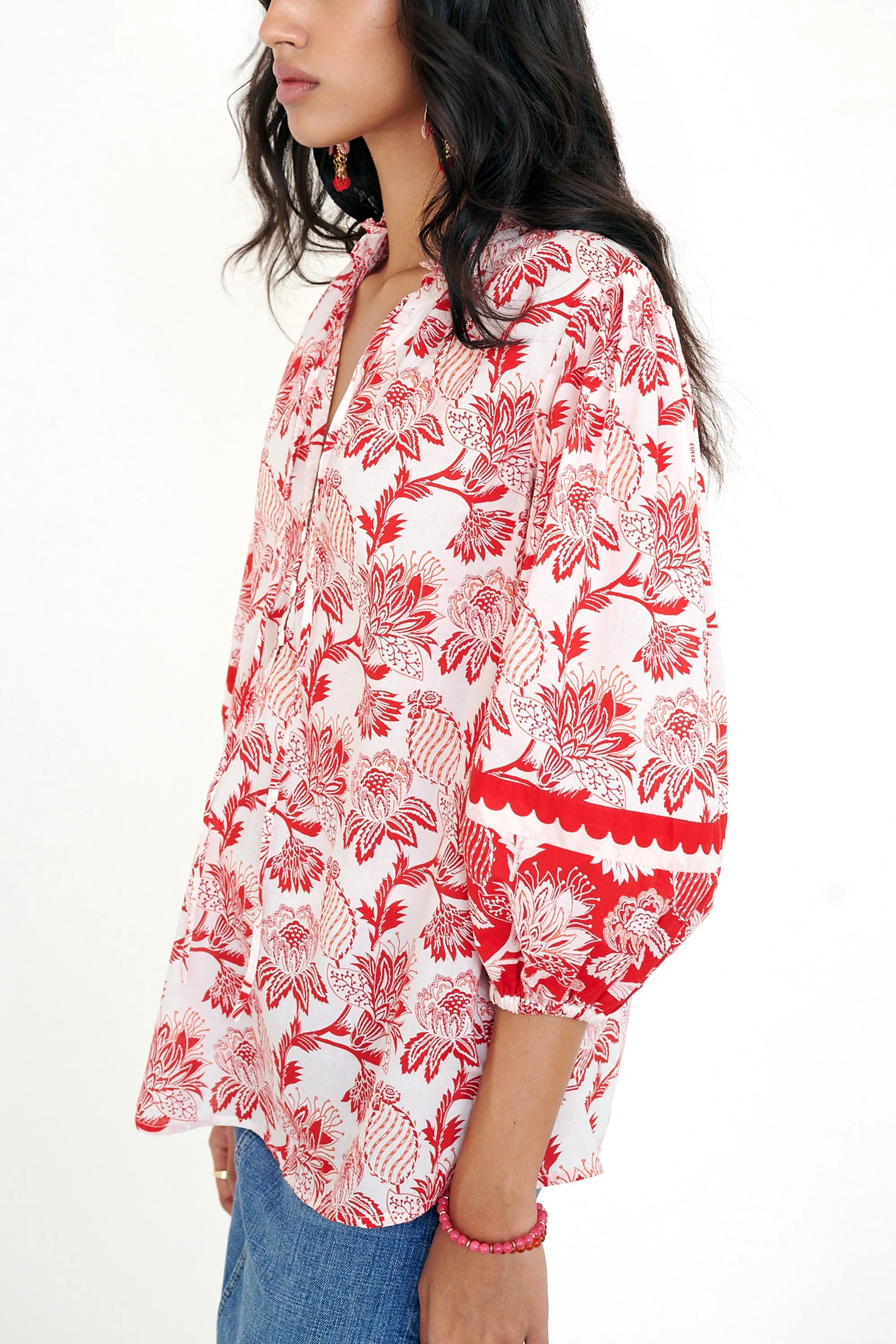 Lorna Top Lizzie Poppy Scarlet sold by Banjanan product image thumbnail 3