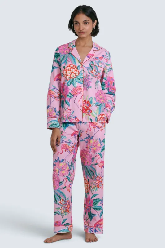 Karma Pajama Flamingo Rhododendron Fuchsia made by Banjanan
