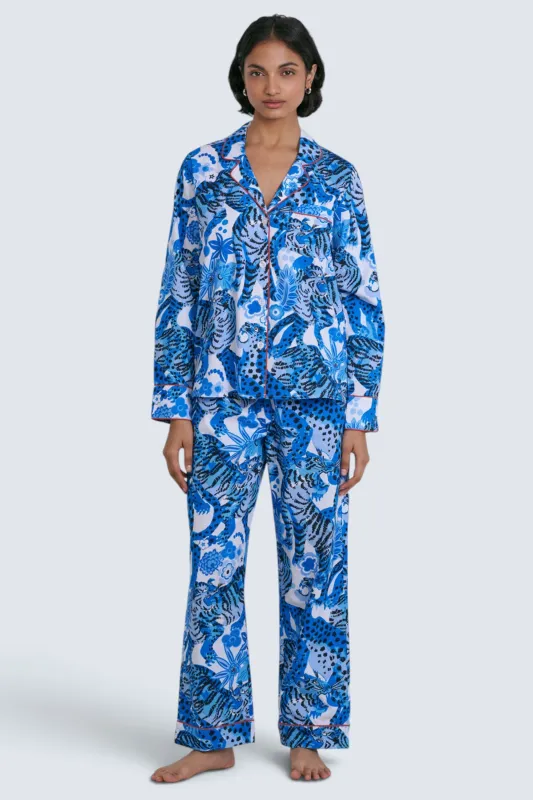 Karma Pajama Night Tiger Indigo made by Banjanan