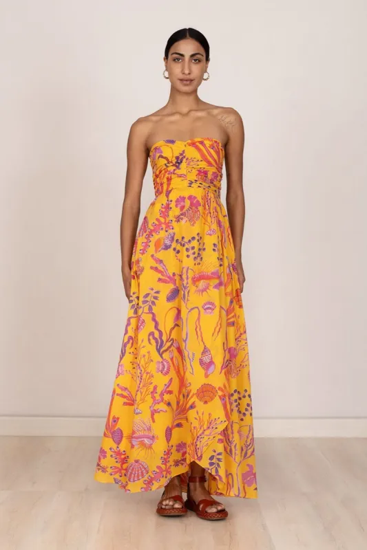 Madison Dress Marine Golden sold by Banjanan