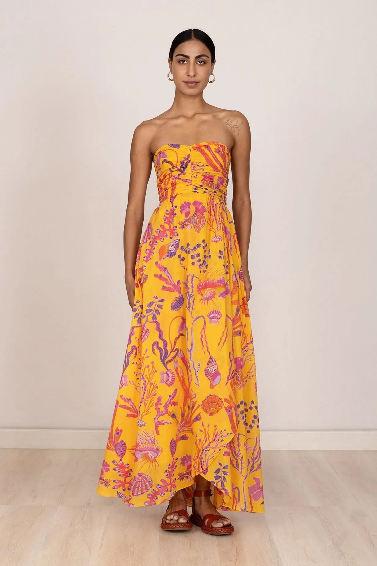 Madison Dress Marine Golden sold by Banjanan