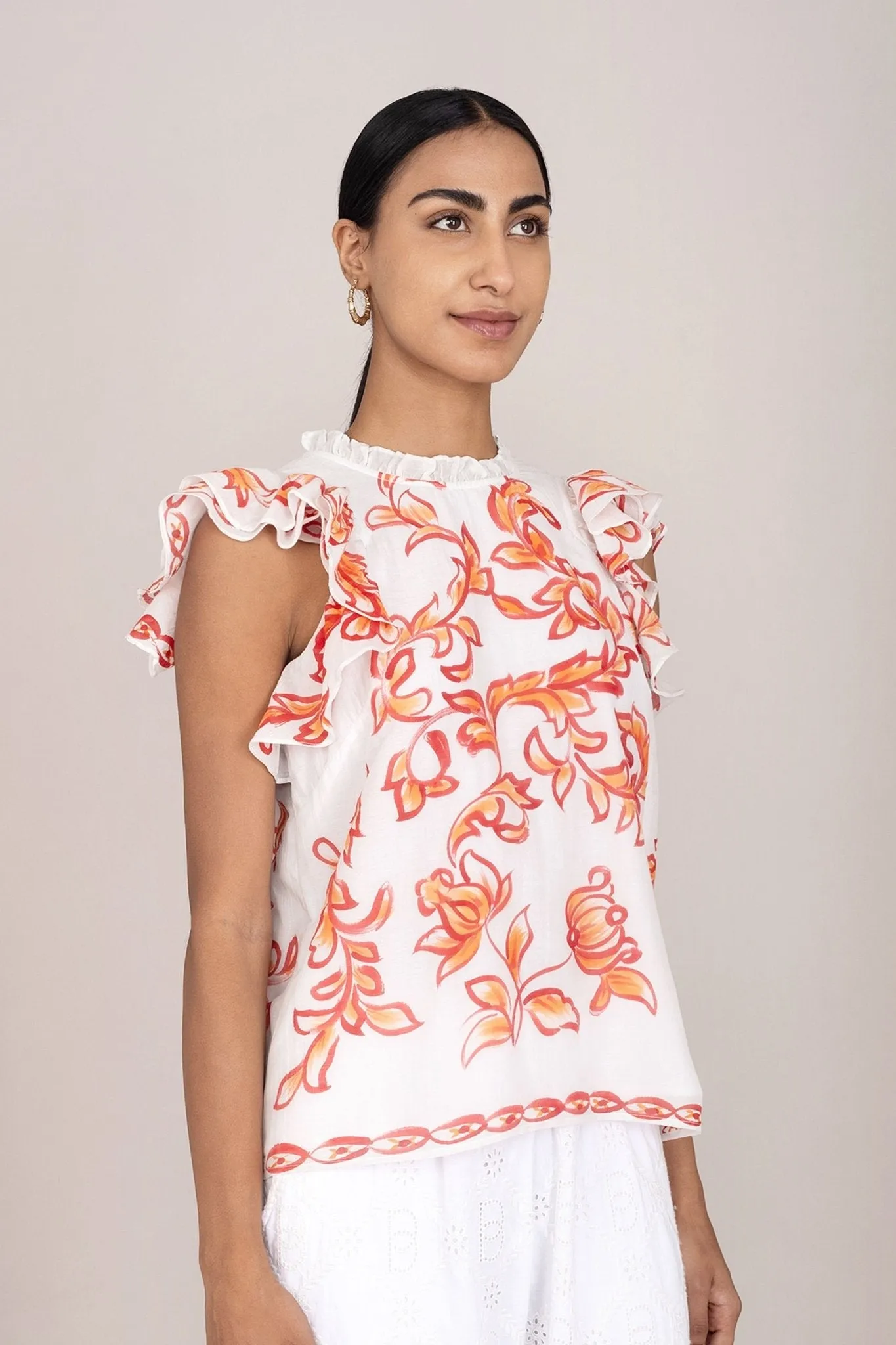 Klara Top Hand Painted Cherry sold by Banjanan product image thumbnail 2