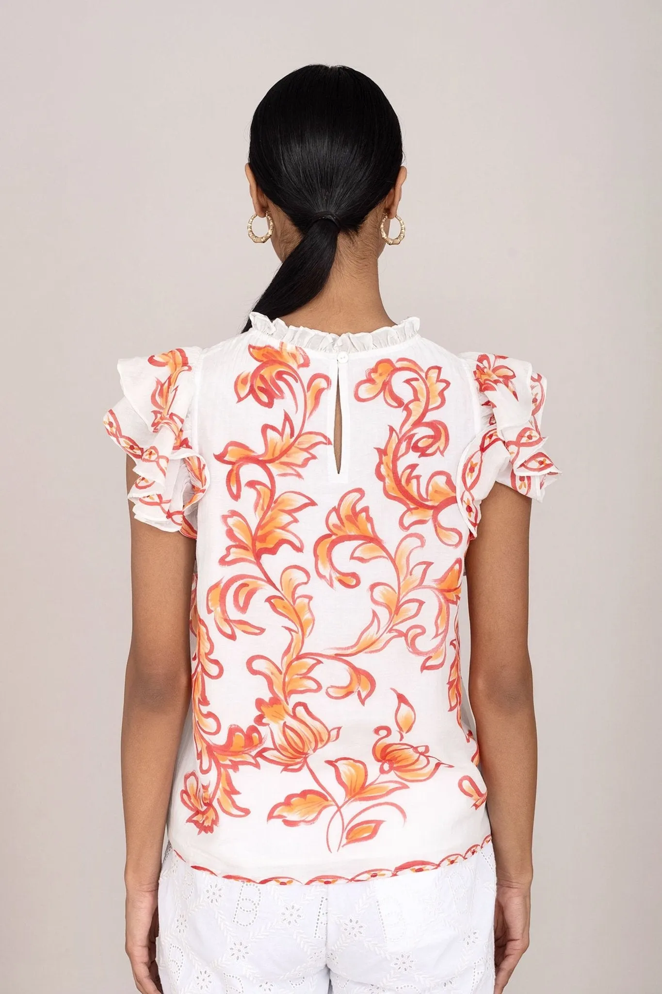 Klara Top Hand Painted Cherry sold by Banjanan product image thumbnail 3