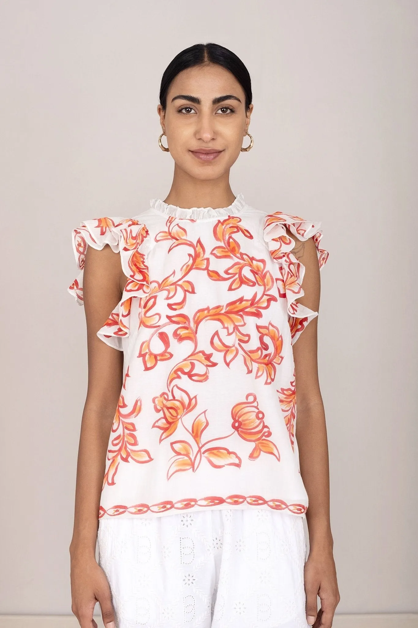 Klara Top Hand Painted Cherry sold by Banjanan