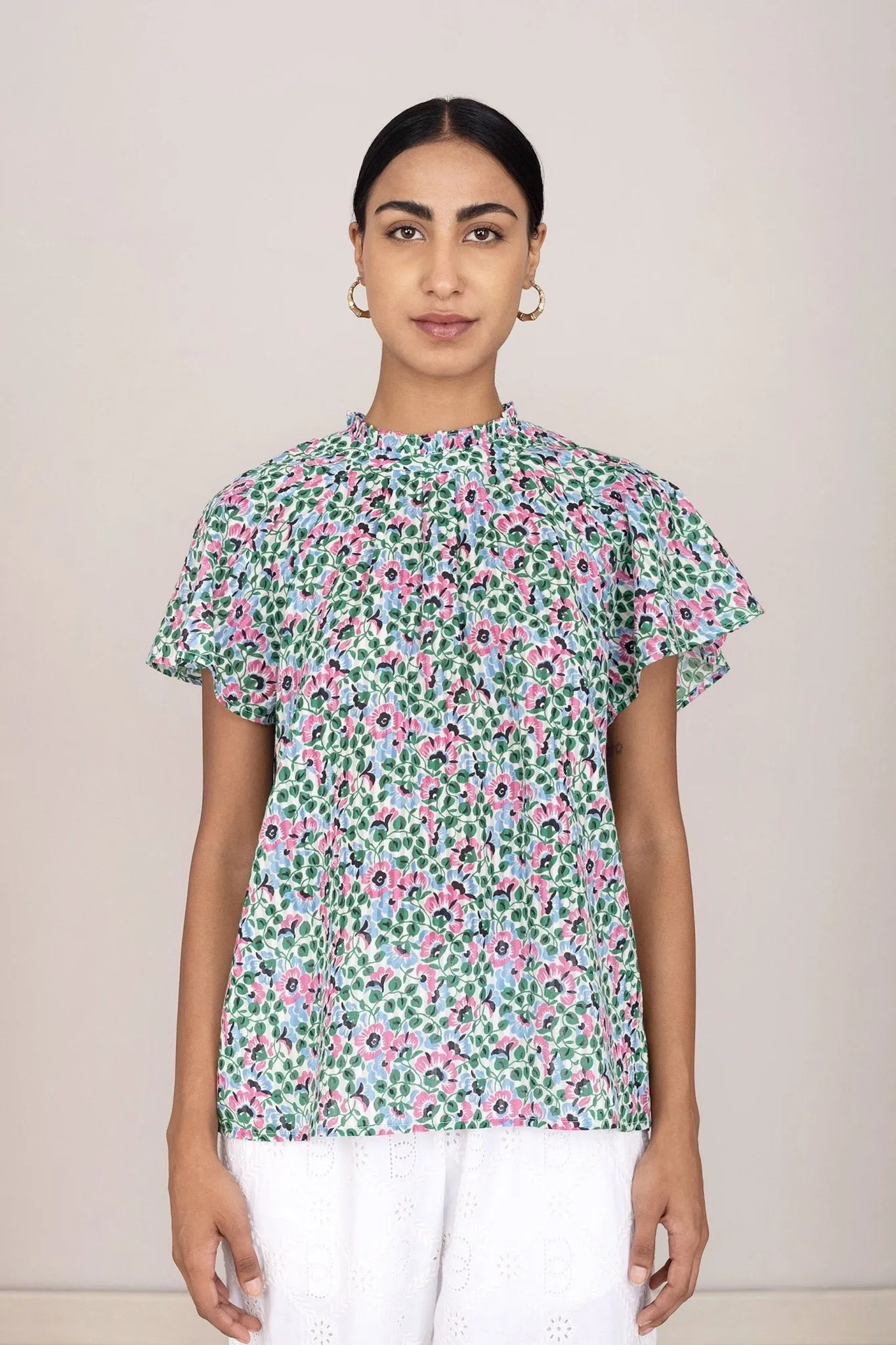 Joyful Top Margot Strawberry Cream sold by Banjanan