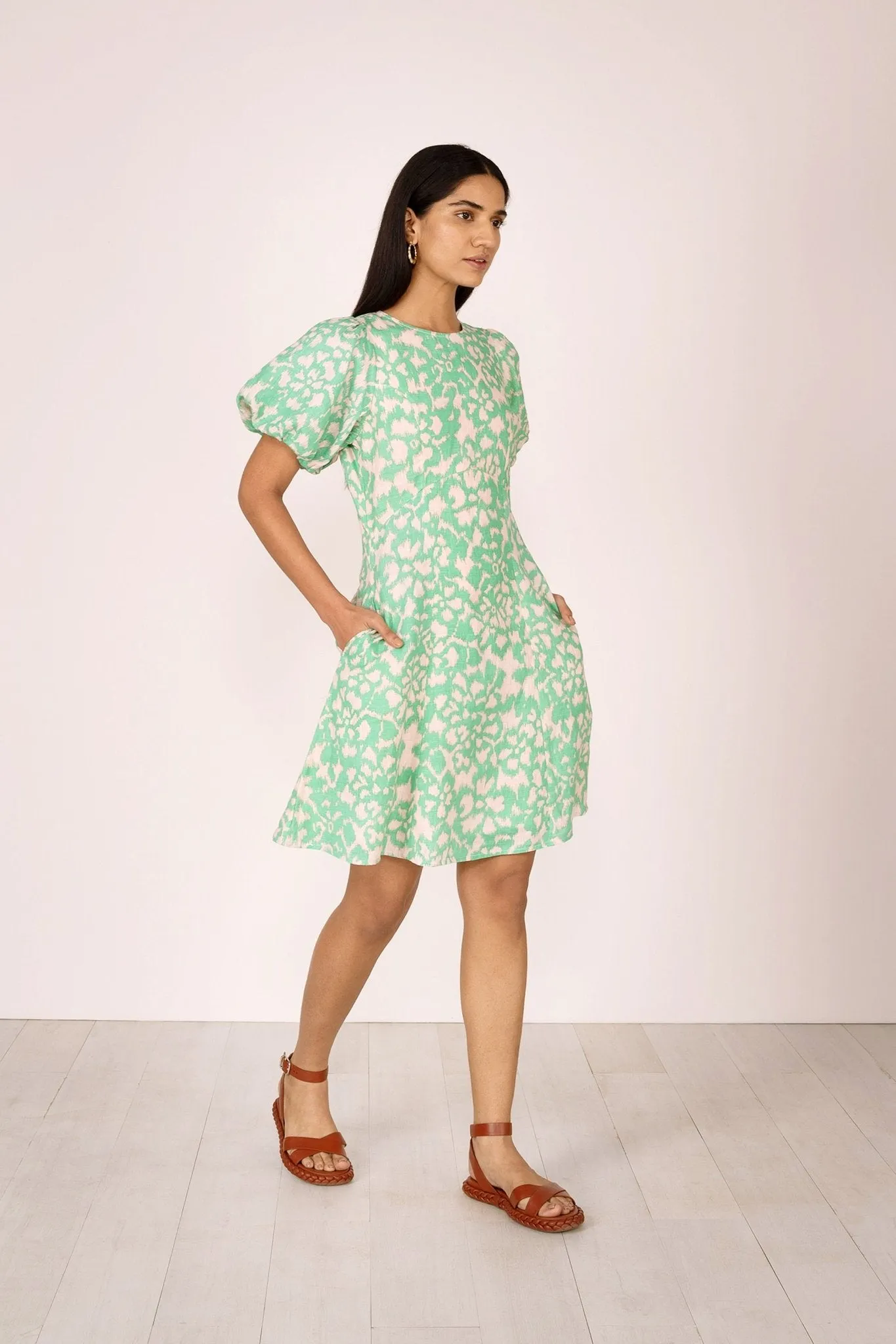 Gracia Dress Ikat Floral Calcite sold by Banjanan product image thumbnail 2