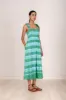 Ginerva Dress Hand Tie Dye Emerald sold by Banjanan