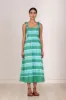 Ginerva Dress Hand Tie Dye Emerald sold by Banjanan