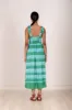 Ginerva Dress Hand Tie Dye Emerald sold by Banjanan