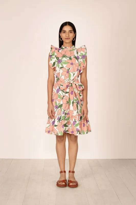 Bulbul Dress Magnolia Quartz made by Banjanan