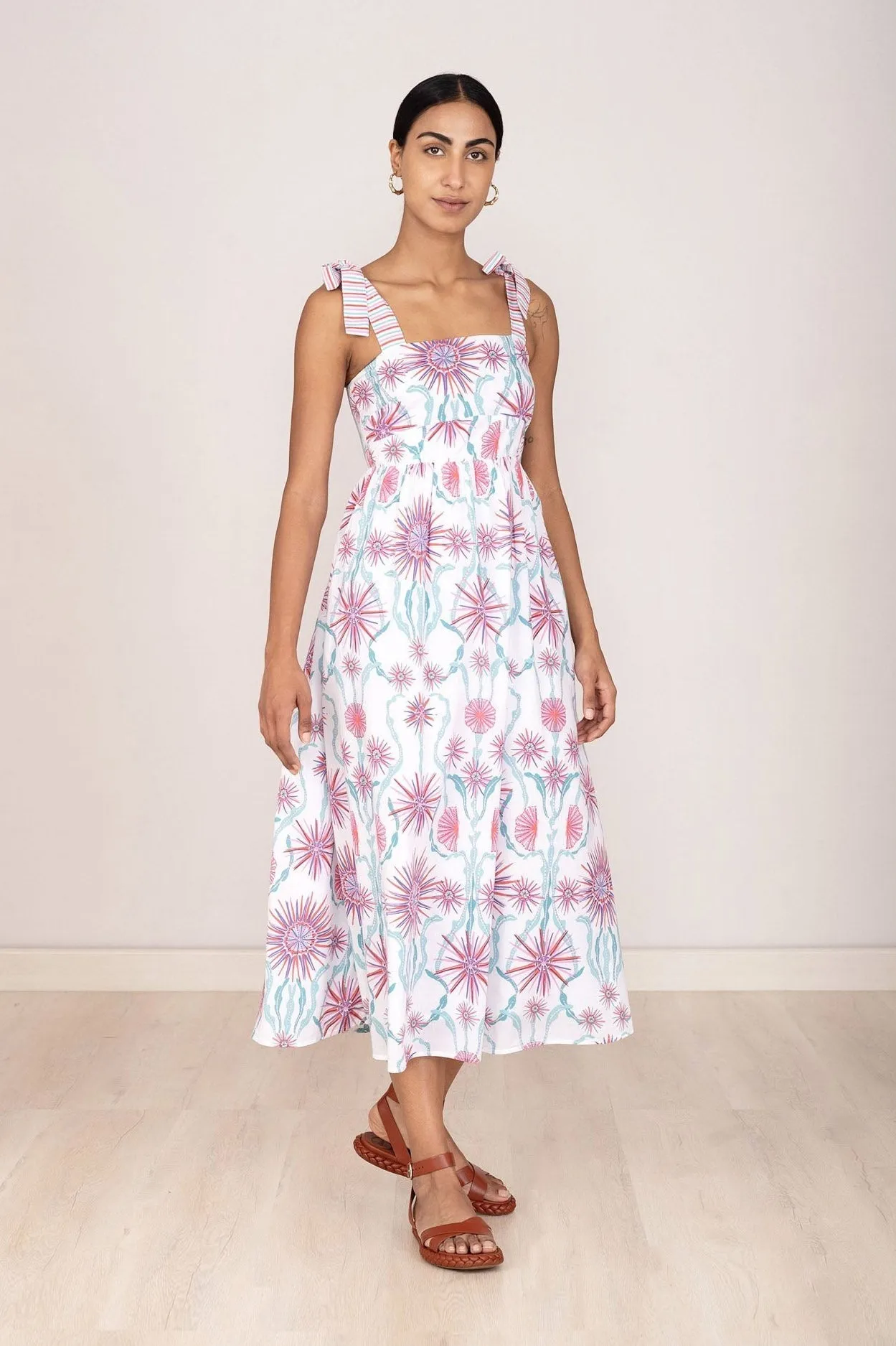 Ginerva Dress Anemone Glow sold by Banjanan