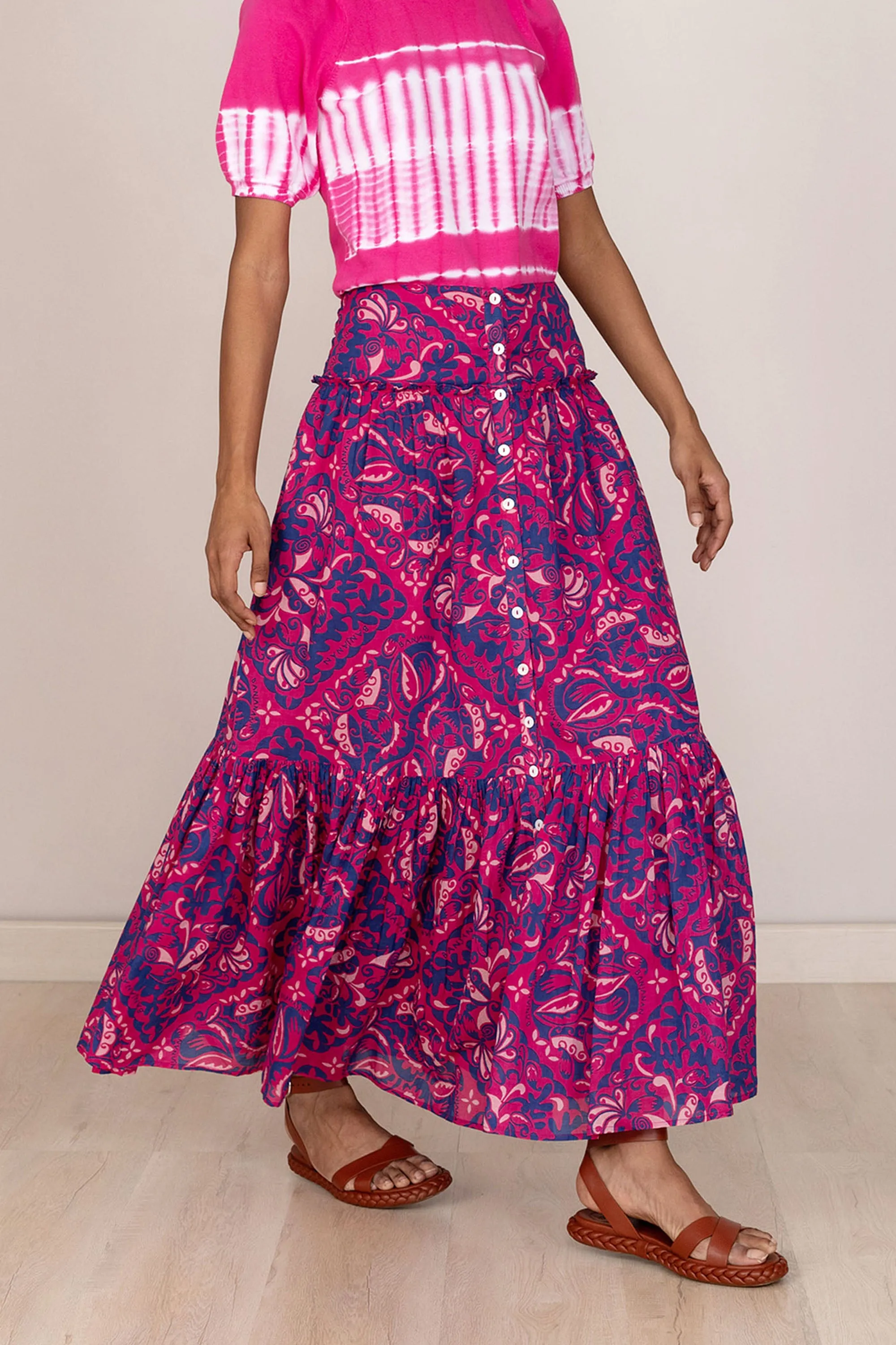 Marta Skirt Bandana Fuchsia sold by Banjanan product image thumbnail 3