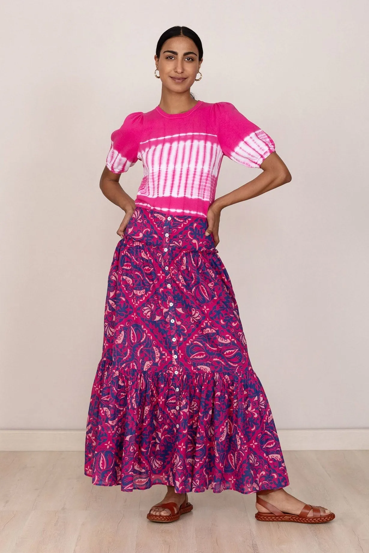 Marta Skirt Bandana Fuchsia sold by Banjanan product image thumbnail 2