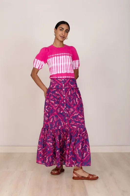 Marta Skirt Bandana Fuchsia made by Banjanan