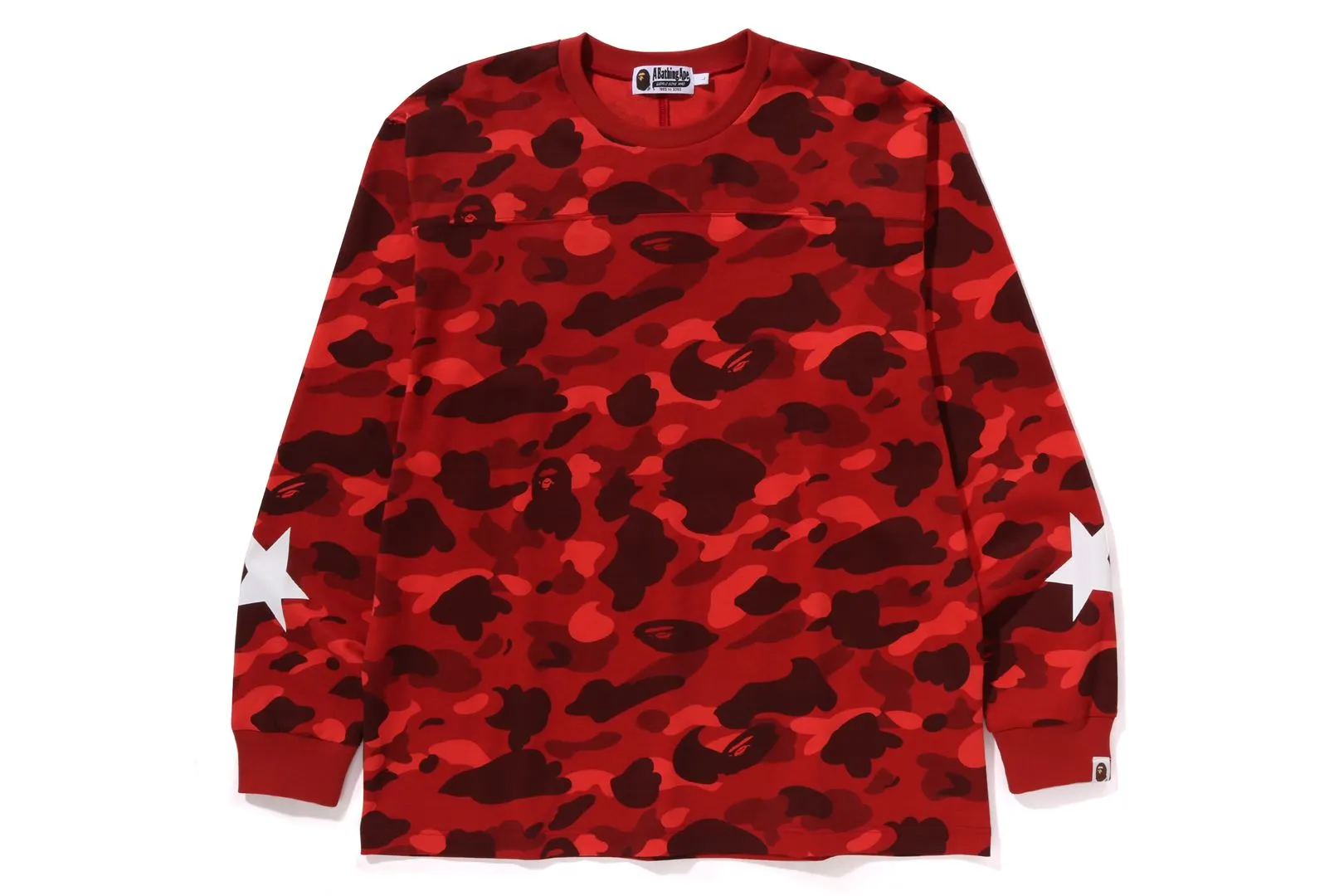 COLOR CAMO RELAXED FIT L/S TEE sold by Bape product image thumbnail 4