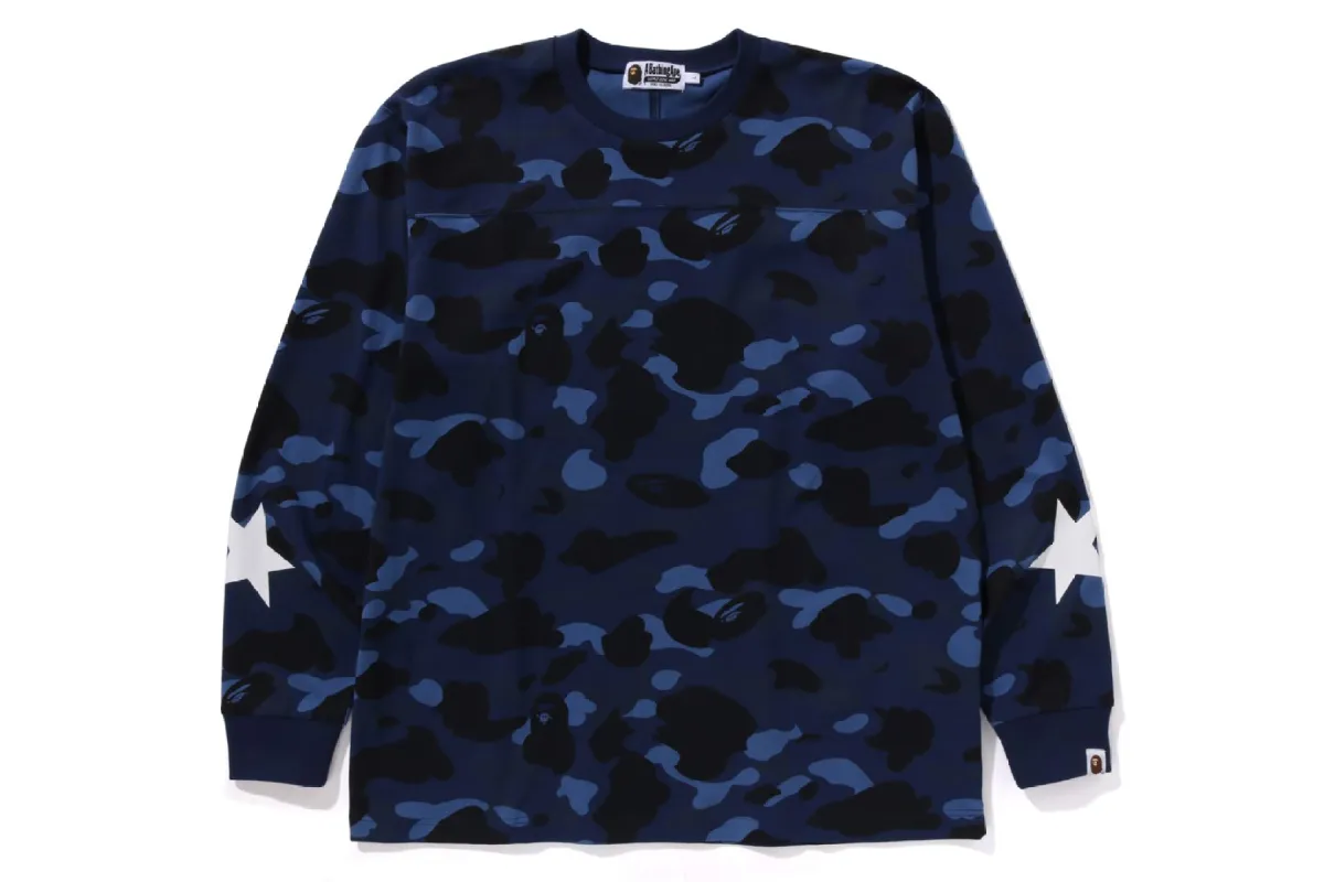 COLOR CAMO RELAXED FIT L/S TEE sold by Bape