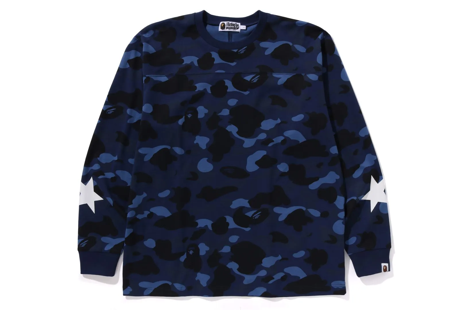 COLOR CAMO RELAXED FIT L/S TEE sold by Bape