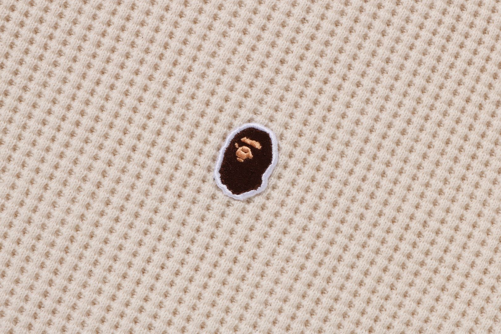 APE HEAD ONE POINT WAFFLE L/S TEE sold by Bape product image thumbnail 2