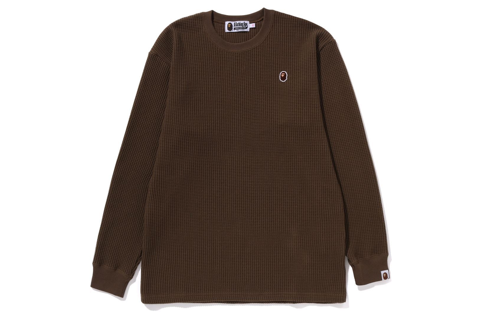 APE HEAD ONE POINT WAFFLE L/S TEE sold by Bape product image thumbnail 3