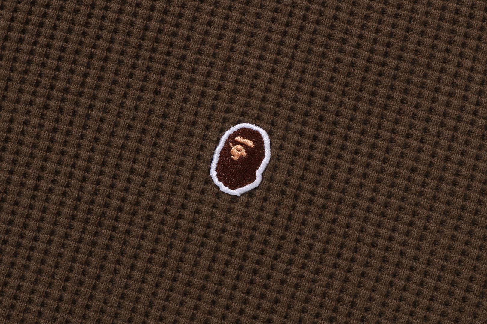 APE HEAD ONE POINT WAFFLE L/S TEE sold by Bape product image thumbnail 4