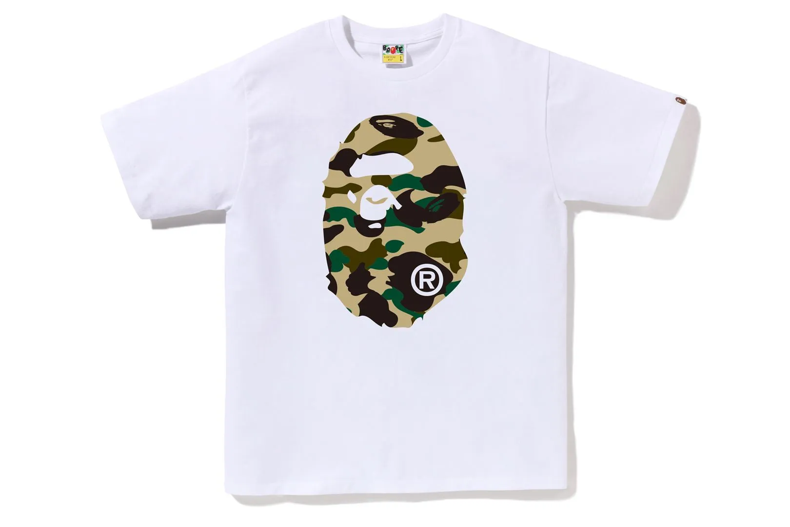 1ST CAMO BIG APE HEAD TEE sold by Bape