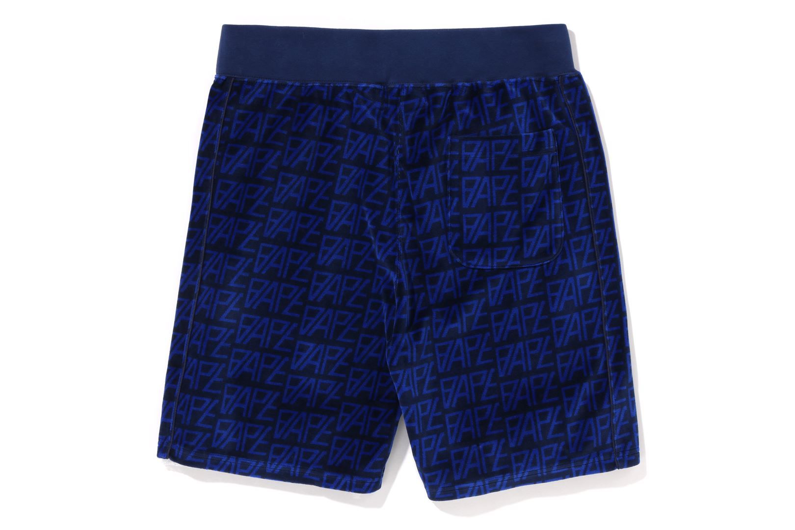 BAPE LOGO MONOGRAM VELOUR SHORTS sold by Bape product image thumbnail 2