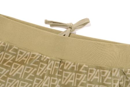 BAPE LOGO MONOGRAM VELOUR SHORTS sold by Bape